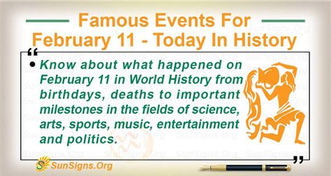 Historical Events on February 12 .